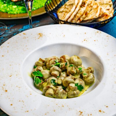 Garlic and Creamy Mushrooms (V)